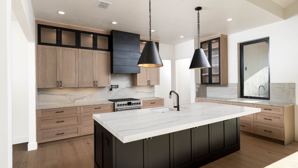 open-concept custom kitchen