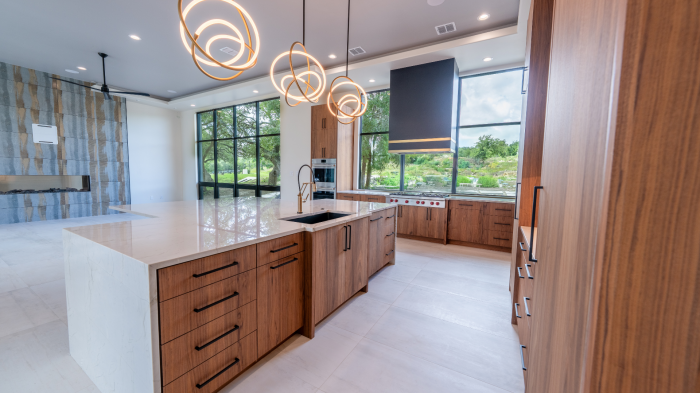 Chef’s Kitchen with Oversized Island and Custom Cabinetry