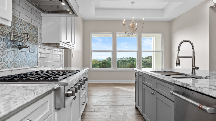 Luxury Spanish style kitchen custom home