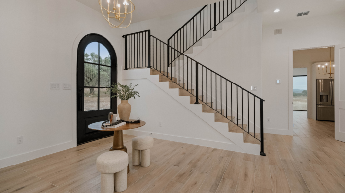 Texas Hill Country custom home with custom stairways