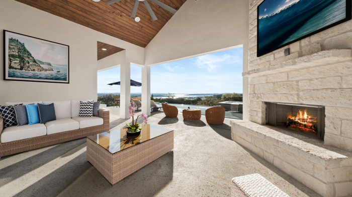 Texas custom home wrought iron and arch details